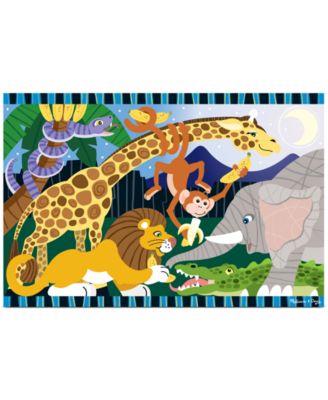 Melissa and Doug - Kids Toy, Safari Social 24-Piece Floor Puzzle