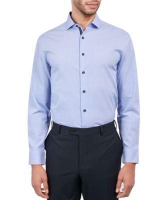 MICHELSONS OF LONDON - Men's Regular-Fit Gingham Dot Dress Shirt