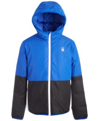 Spyder - Little & Big Boys Hooded Reversible Board Jacket