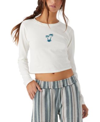 O'Neill - Juniors' Paradise Point Winter White Long-Sleeve T-Shirt