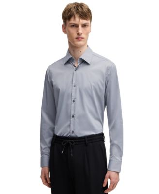 Hugo Boss - Men's Structured Stretch Regular-Fit Dress Shirt