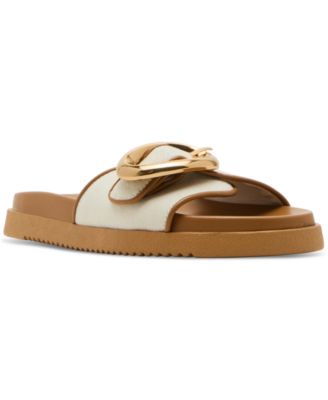 Steve Madden - Women's Mandie Buckle Slide Footbed Sandals