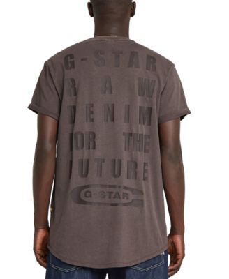 G-Star Raw - Men's Lash Relaxed Fit Short Sleeve Crewneck Logo Graphic T-Shirt