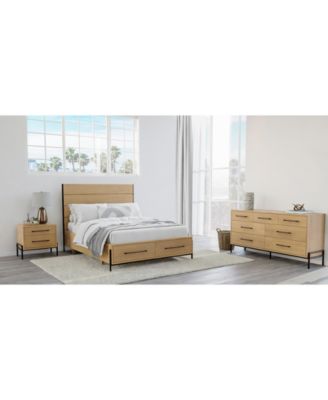 Furniture - Linstead 3-Pc. King Panel Storage Set (Bed, Dresser & Nightstand)
