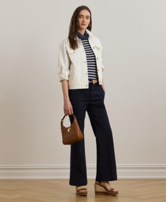 Lauren Ralph Lauren - Women's Stretch Cotton Chino Flare Pants