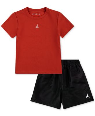 Jordan - Little Boys Dri-FIT Jumpman Woven Play Jersey T-Shirt & Mesh Shorts, 2 Piece Set