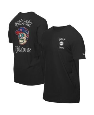 New Era - Men's Black Detroit Pistons Sugar Skulls T-Shirt