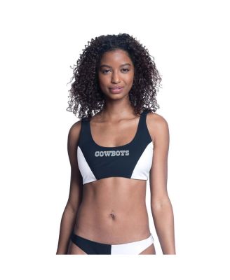 G-III 4Her by Carl Banks - Women's Navy/White&nbsp;Dallas Cowboys Brief Game Bikini Top