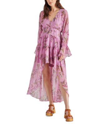 Steve Madden - Women's Sol Floral High-Low Maxi Dress