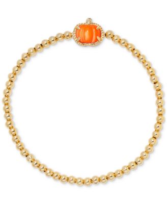 Kendra Scott - Gold-Tone Pumpkin Beaded Stretch Bracelet