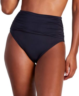 Kate Spade - Women's Ruched High-Waist Bikini Bottoms