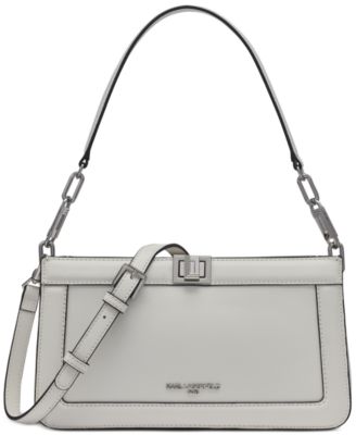 KARL LAGERFELD PARIS - Ivette Small Leather Shoulder Crossbody