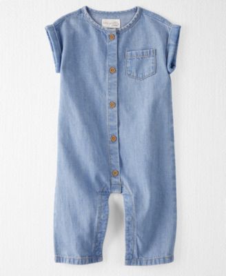 Carter's - Baby Boys Organic Cotton Chambray Jumpsuit
