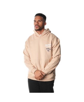 The Wild Collective - Men's and Women's  Cream Baltimore Ravens Fleece Pullover Hoodie