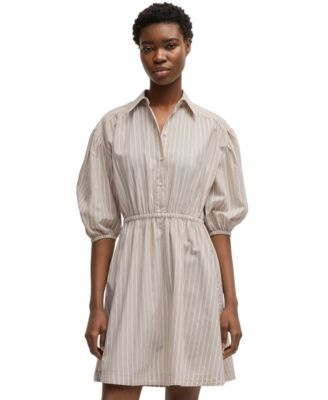 Hugo Boss - BOSS by  Women's Striped Cotton Shirt Dress