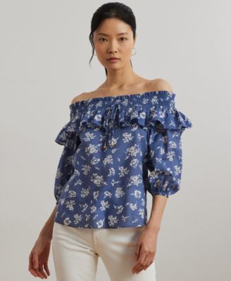 Lauren Ralph Lauren - Women's Floral Voile Off-the-Shoulder Blouse
