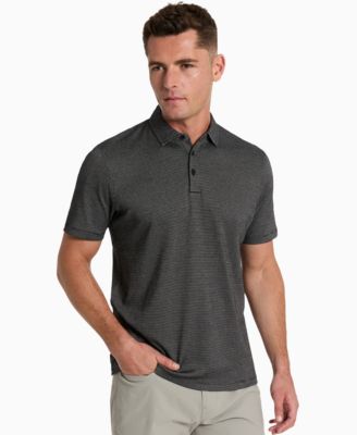 Kenneth Cole - Men's Slim-Fit Two-Toned Textured-Knit Polo Shirt