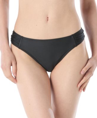 Carmen Marc Valvo - Women's Ruched-Side Bikini Bottoms