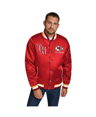 Tommy Hilfiger - Men's  Red Kansas City Chiefs Dante Full-Snap Satin Jacket