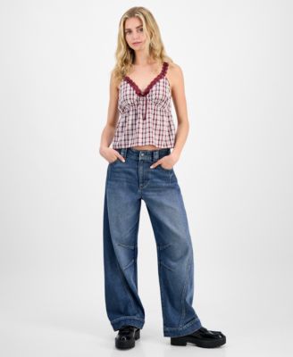Tinseltown - Juniors' Wide Barrel-Leg Jeans