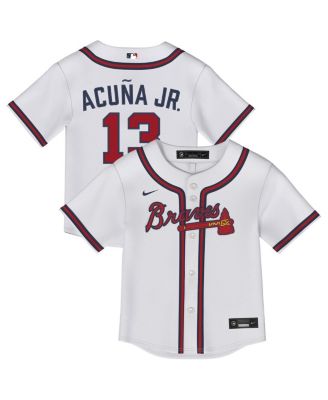 Nike - Infant Ronald Acu&ntilde;a Jr. White Atlanta Braves Home Replica Jersey