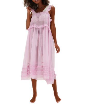 Free People - Women's Moon Phase Sheer Midi Nightgown