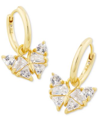 Kendra Scott - Gold-Tone Blair Butterfly Huggie Hoop Earrings