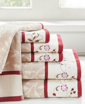 Madison Park - Cotton 6-Pc. Embroidered Jacquard Towel Set