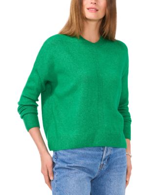 Vince Camuto - Women's Ribbed Crewneck Long-Sleeve Sweater