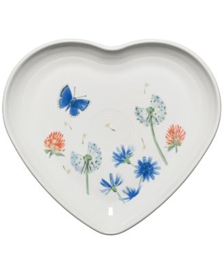 Fiesta - Breezy Floral Heart Shaped Plate 9"
