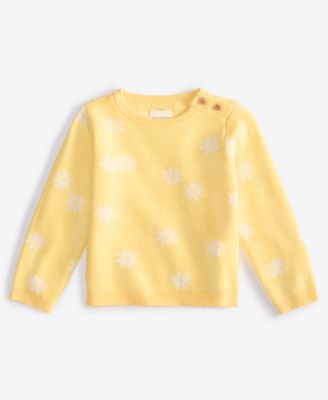 First Impressions - Baby Sunflowers Cotton Sweater