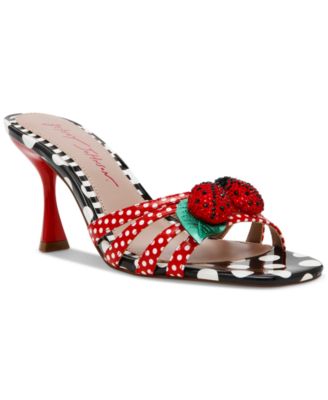 Betsey Johnson - Women's Clovr Ladybug Embellished Dress Mules
