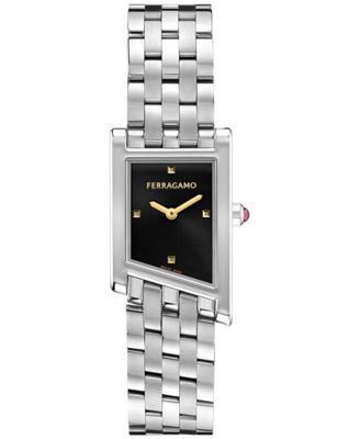 Ferragamo - Women's Swiss Asymetrique Stainless Steel Bracelet Watch 22x36mm