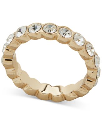 Emily in Paris - Gold-Tone Crystal All-Around Band Ring