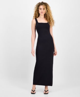 Bar III - Women's Square Neck Sleeveless Maxi Dress, Exclusively at Macy's