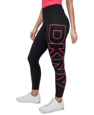DKNY - Women's Logo Balance Compression High-Waist 7/8 Tights