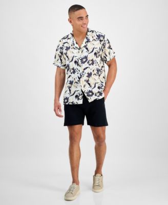 Hugo Boss - Men's Abstract Floral Beach Shirt