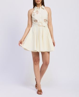 En Saison - Women's Ellis Collared Belted Mini Dress