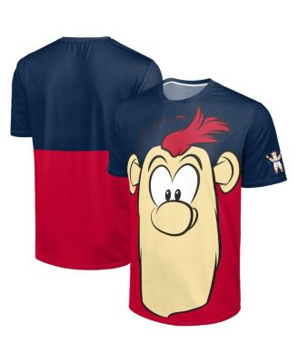 FOCO - Men's Navy/Red Atlanta Braves Big Logo Mascot T-Shirt
