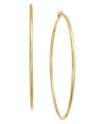 And Now This - Wire Tube Hoop Earrings