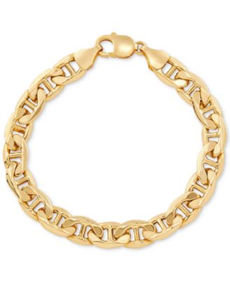 Italian Gold - Men's Mariner Link Chain Bracelet in 10k Gold