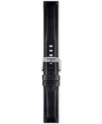 Tissot - Official Interchangeable Black Leather Watch Strap