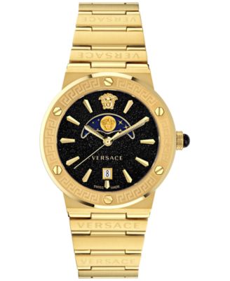 Versace - Women's Swiss Greca Logo Gold Ion Plated Stainless Steel Bracelet Watch 38mm
