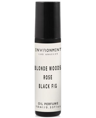 ENVIRONMENT - Blonde Woods, Rose & Black Fig Roll-On Oil Perfume (Inspired by 5-Star Luxury Hotels), 0.33 oz.