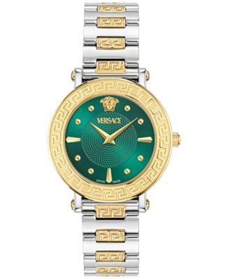 Versace - Women's Swiss Greca Sphere Two-Tone Stainless Steel Bracelet Watch 35mm