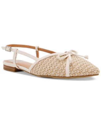 DV Dolce Vita - Women's Carsen Bow Pointed-Toe Slingback Flats