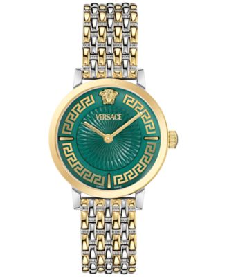Versace - Women's Swiss Greca Fortuna Two-Tone Stainless Steel Bracelet Watch 35mm