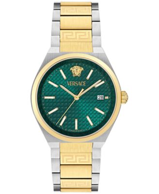 Versace - Women's Swiss V-Auria Two-Tone Stainless Steel Bracelet Watch 39mm