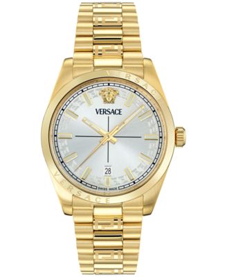 Versace - Men's Swiss Millenyium Gold Ion Plated Bracelet Watch 40mm
