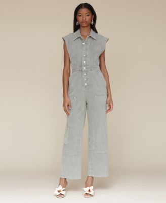 Avec Les Filles - Women's Cotton Carpenter Jumpsuit